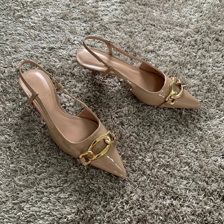 Drune | Zehen Slingback Büroschuhe Für Damen
