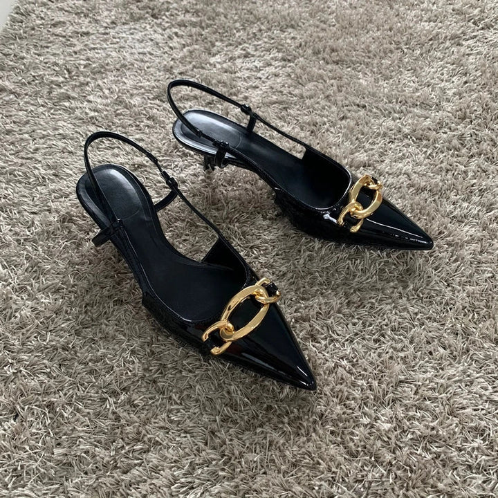 Drune | Zehen Slingback Büroschuhe Für Damen