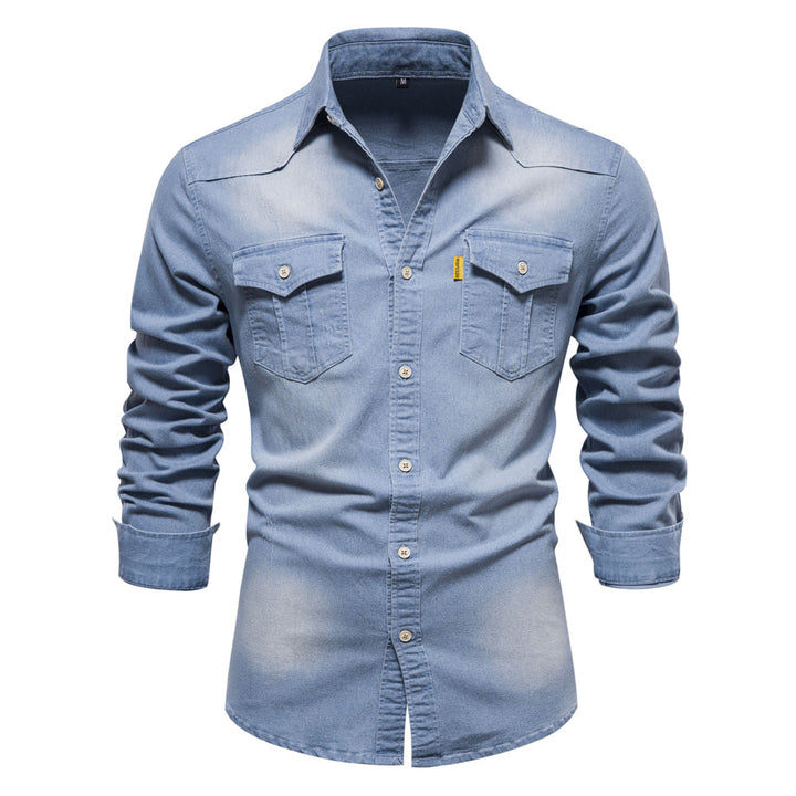 Drune | Vielseitiges Denim Hemd Für Männer
