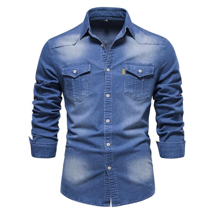 Drune | Vielseitiges Denim Hemd Für Männer