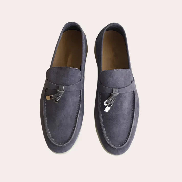 Damen Wildleder-Loafer mit dekorativen Tasseln