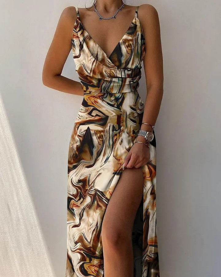W&W Mode | Kleid Mit Langem Schlitz Für Frauen