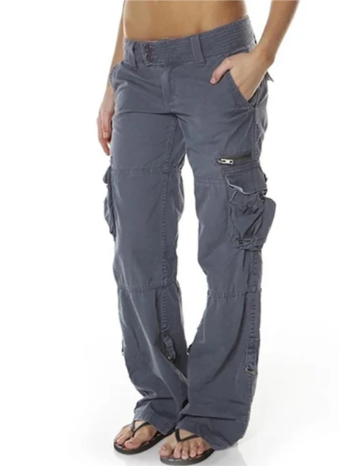 Drune - Bequeme Damen Cargo-Hose, Lockere Passform