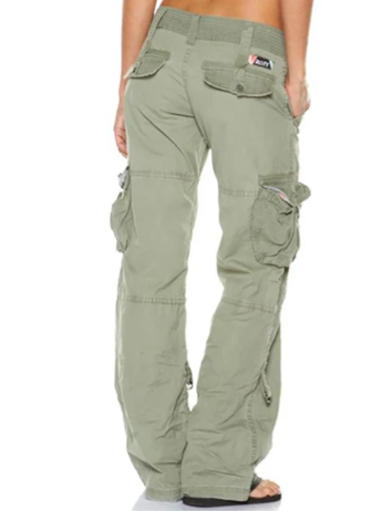 Drune - Bequeme Damen Cargo-Hose, Lockere Passform