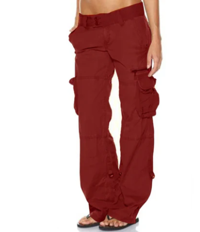 Drune - Bequeme Damen Cargo-Hose, Lockere Passform