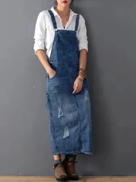 Drune | Lässiges Denim Trägerkleid