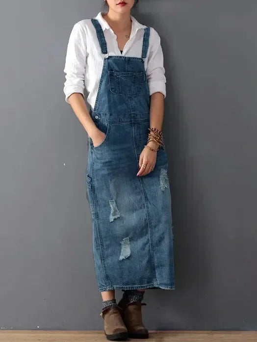 Drune | Lässiges Denim Trägerkleid