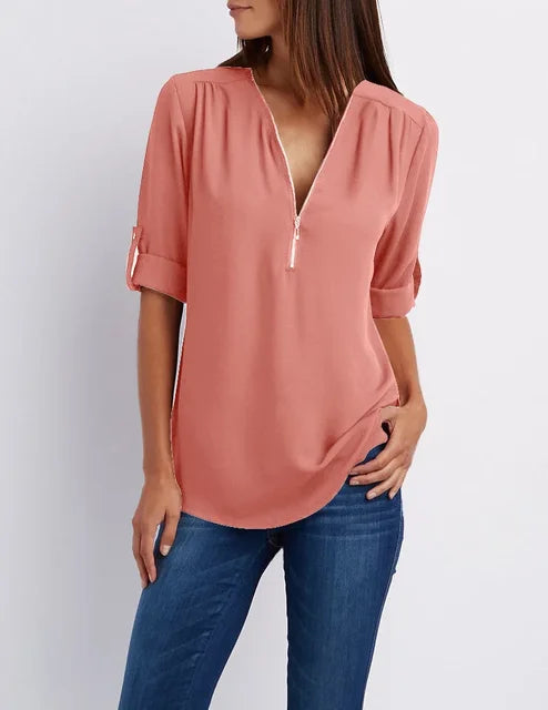 Drune | Moderner Top Zip Pullover aus nachhaltiger Baumwolle
