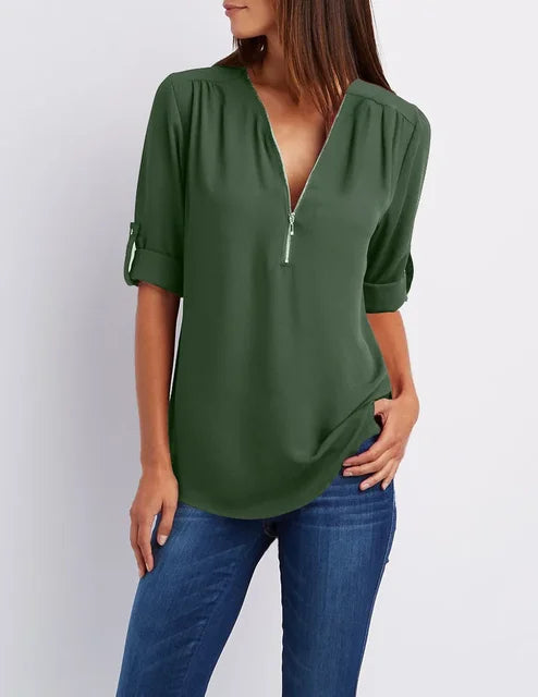 Drune | Moderner Top Zip Pullover aus nachhaltiger Baumwolle