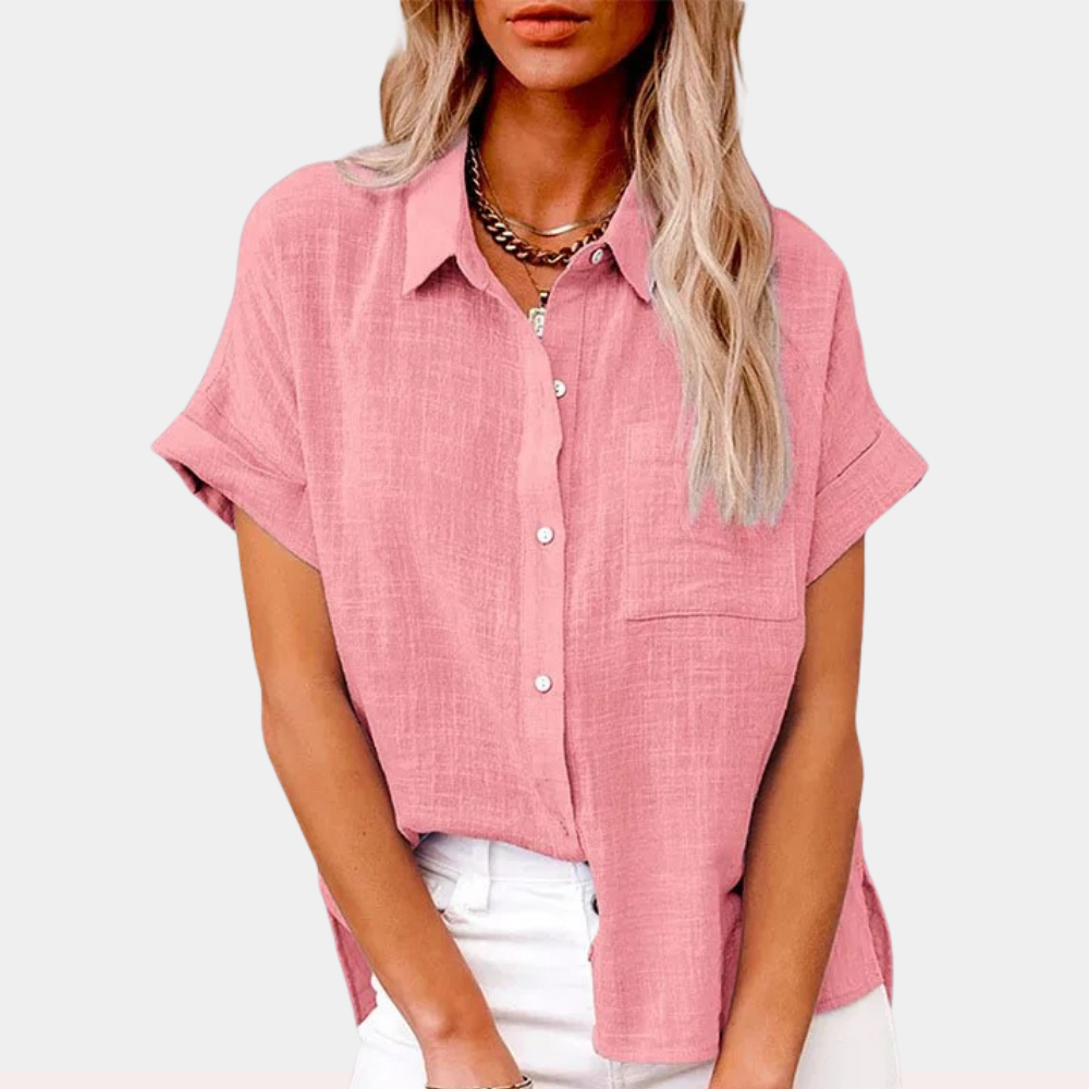 W&W Mode | Leichte Baumwoll Leinen Bluse