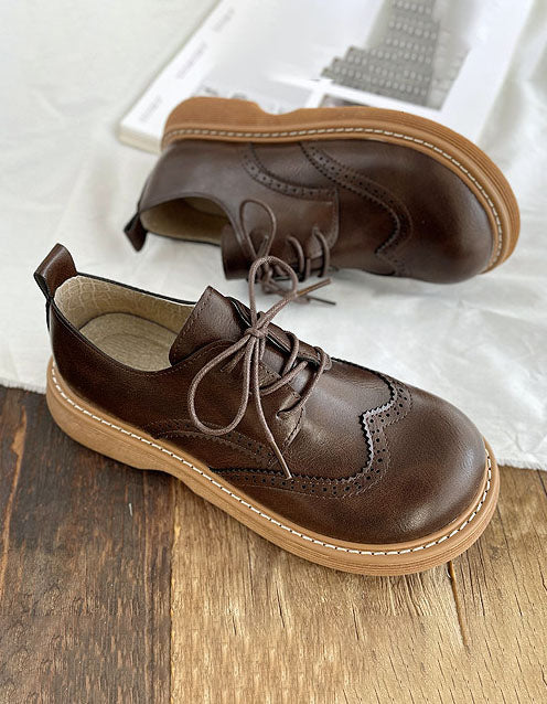Oxford-Schuhe im Brogue-Stil mit breiter Zehenbox