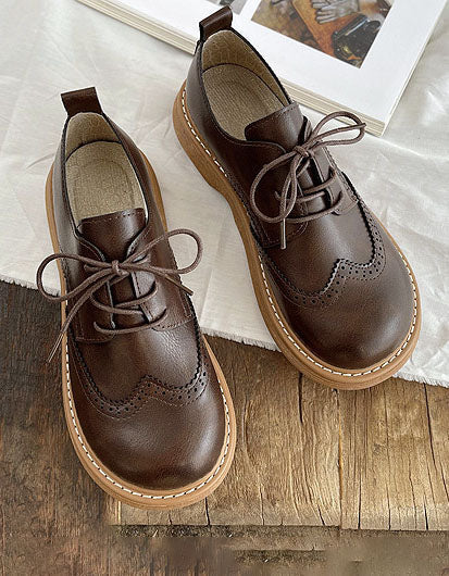 Oxford-Schuhe im Brogue-Stil mit breiter Zehenbox