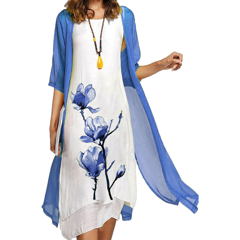 Drune | Stilvolles Anzugskleid Mit Blumenmuster