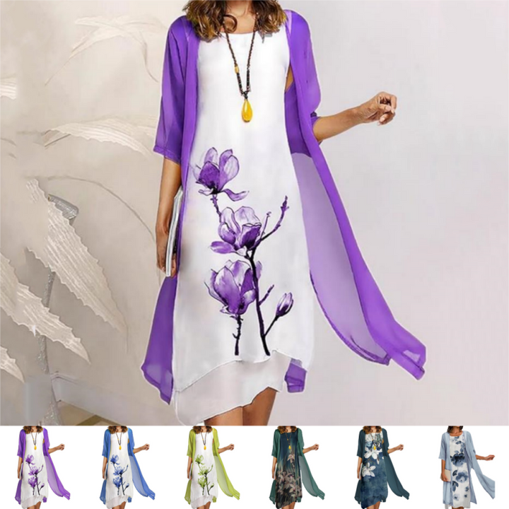 Drune | Stilvolles Anzugskleid Mit Blumenmuster