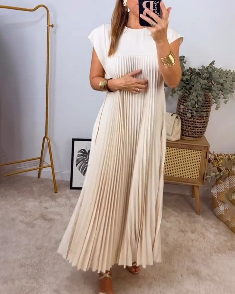 Drune | Ärmelloses Elegantes Plissee Kleid
