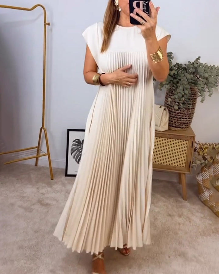 Drune | Ärmelloses Elegantes Plissee Kleid