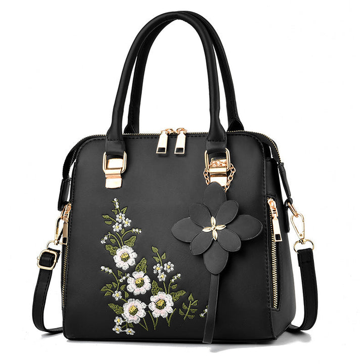 W&W Mode | Bestickte Handtasche Für Damen Mit Schulter Und Messenger Design