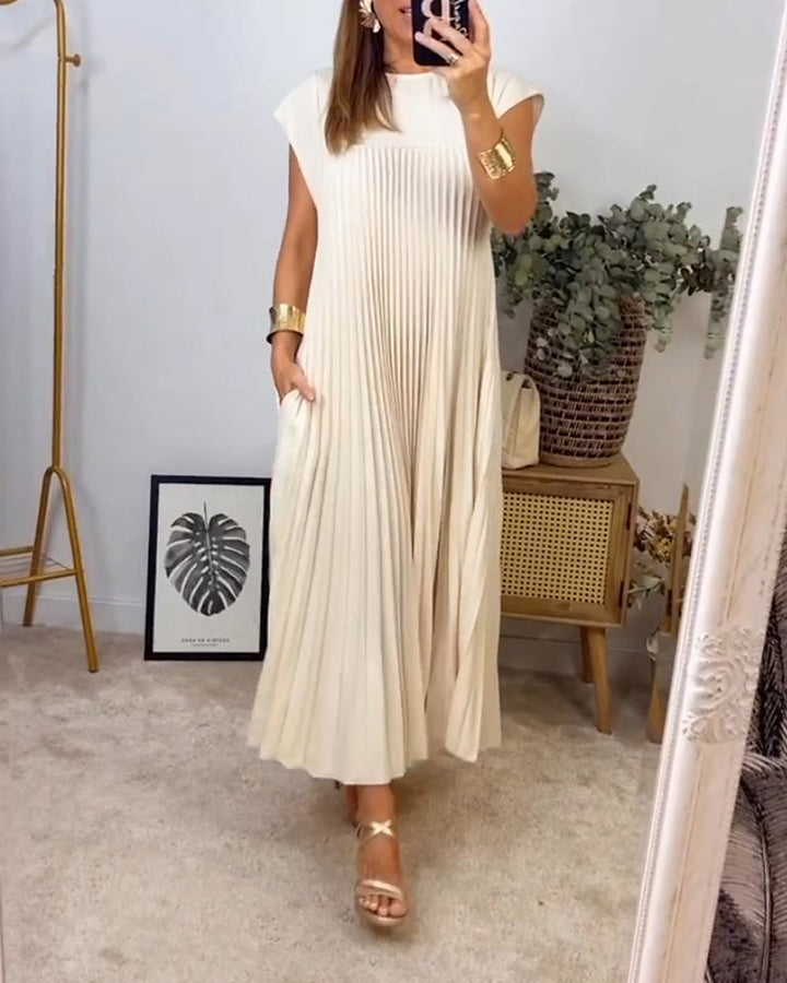 Drune | Ärmelloses Elegantes Plissee Kleid