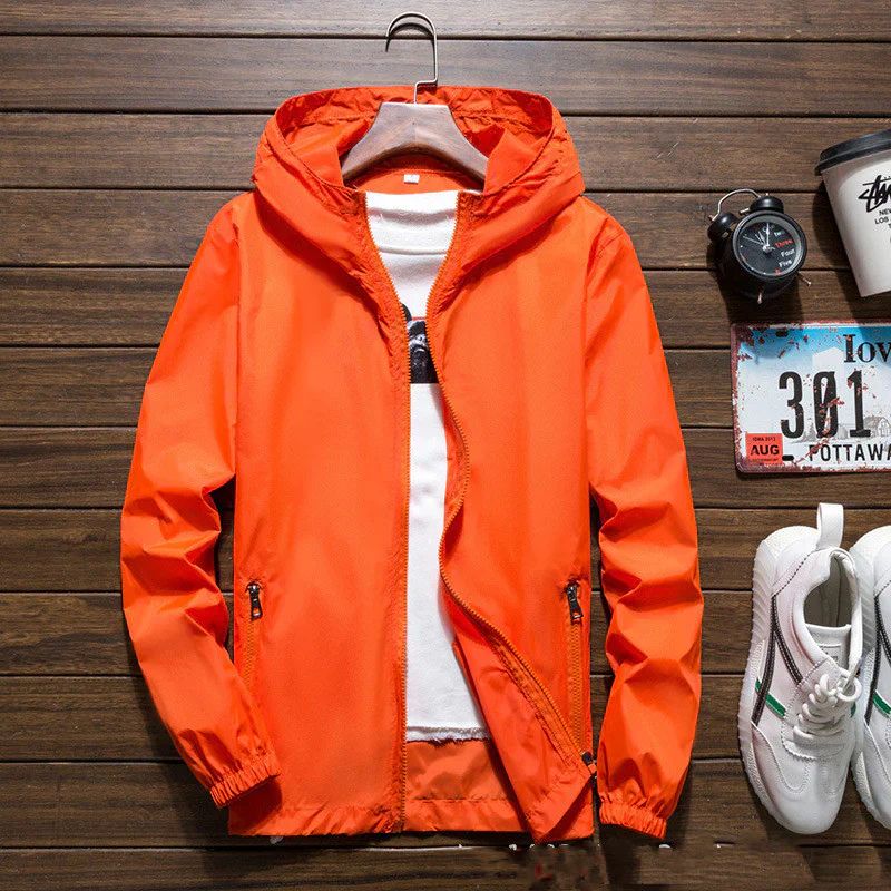 W&W Mode | Leichtgewicht Herrenjacke Mit Kapuze