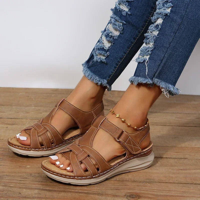 W&W Mode | Orthopädische Ledersandalen