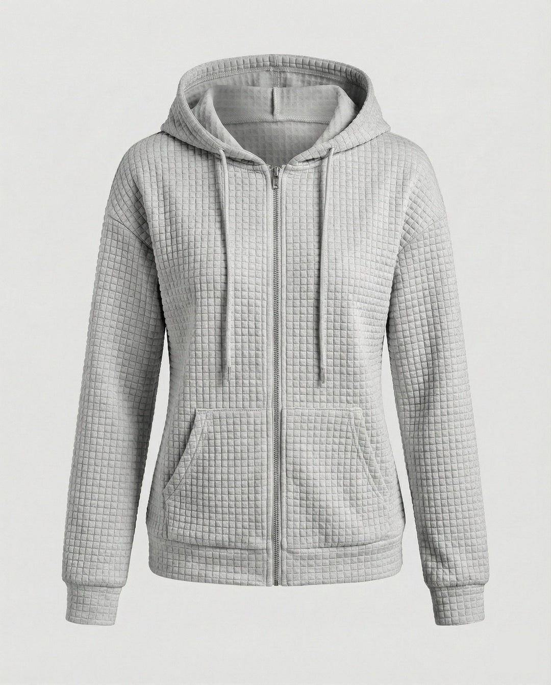 Damen Fleecejacke mit strukturiertem Waffelmuster Drune