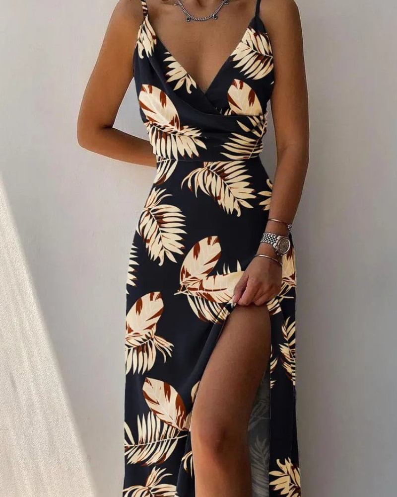 W&W Mode | Kleid Mit Langem Schlitz Für Frauen
